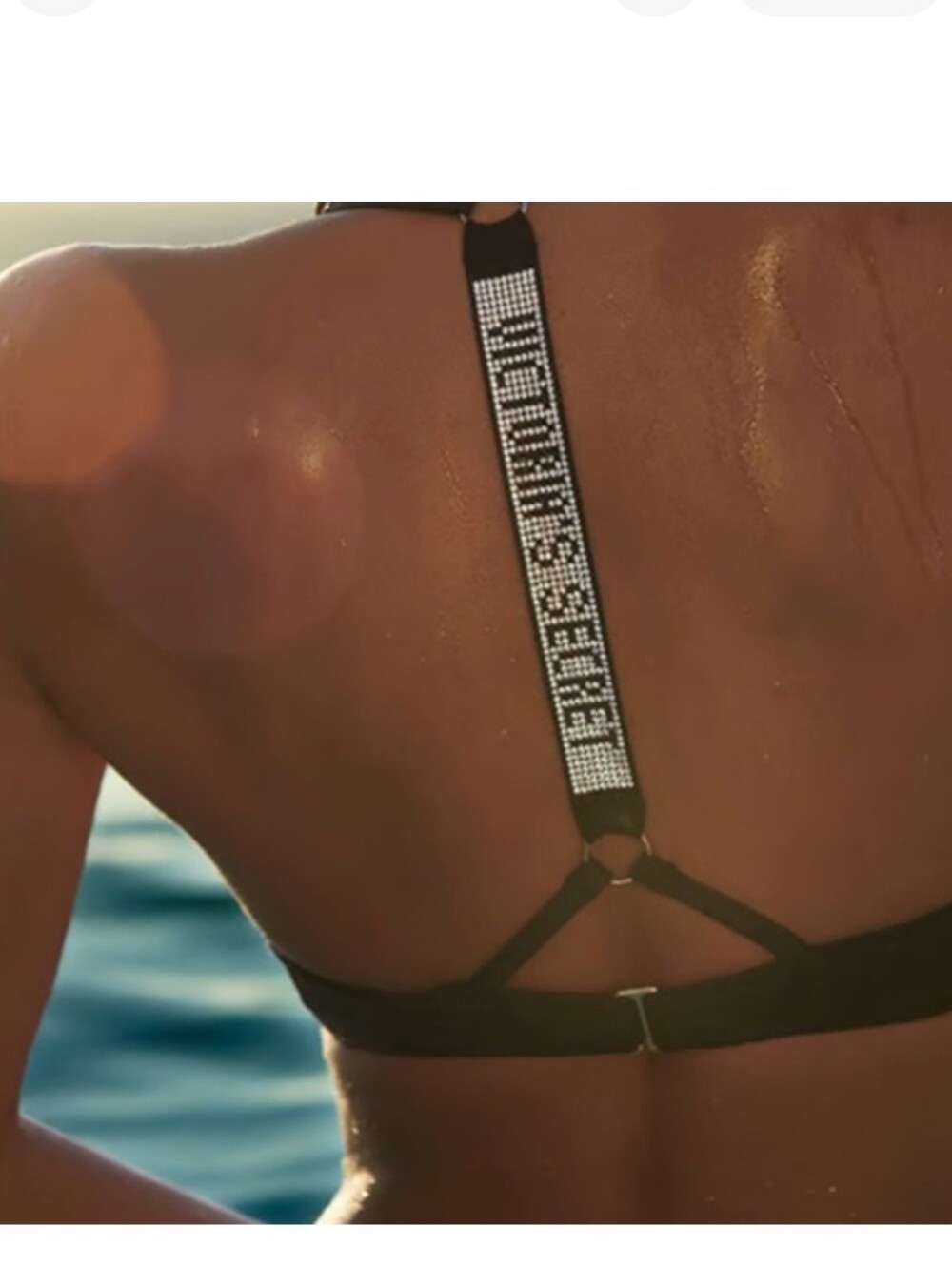 Victoria's Secret Rhinestone Swim Top